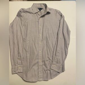Polo By Ralph Lauren Regent Classic Fit Purple Plaid Button Down Shirt 15.5